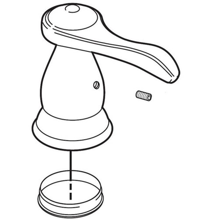 Orleans Lever Handle Set in Stainless for Kitchen Fct (1 pc)