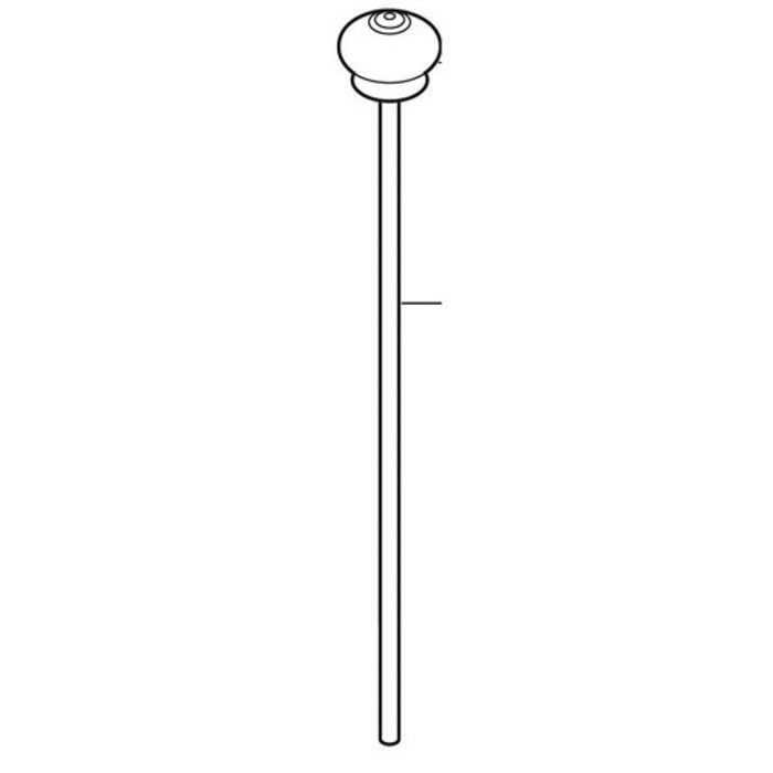 Botanical Lift Rod Less Finial in Venetian Bronze