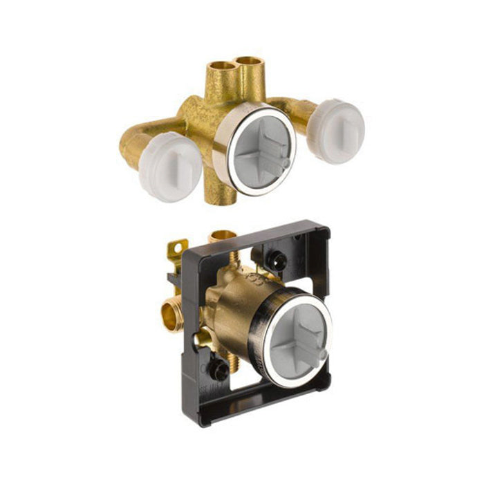 Jetted Shower 6-Setting Rough-In 1/2" Universal Inlets/Outlets with Extra Outlet