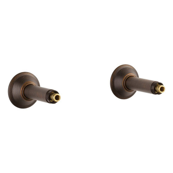 Wall Mounted Tub Filler Unions in Venetian Bronze