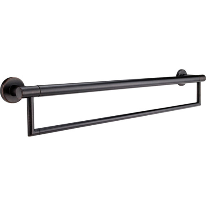 Contemporary 24" Towel Bar w/Assist Bar  in Venetian Bronze