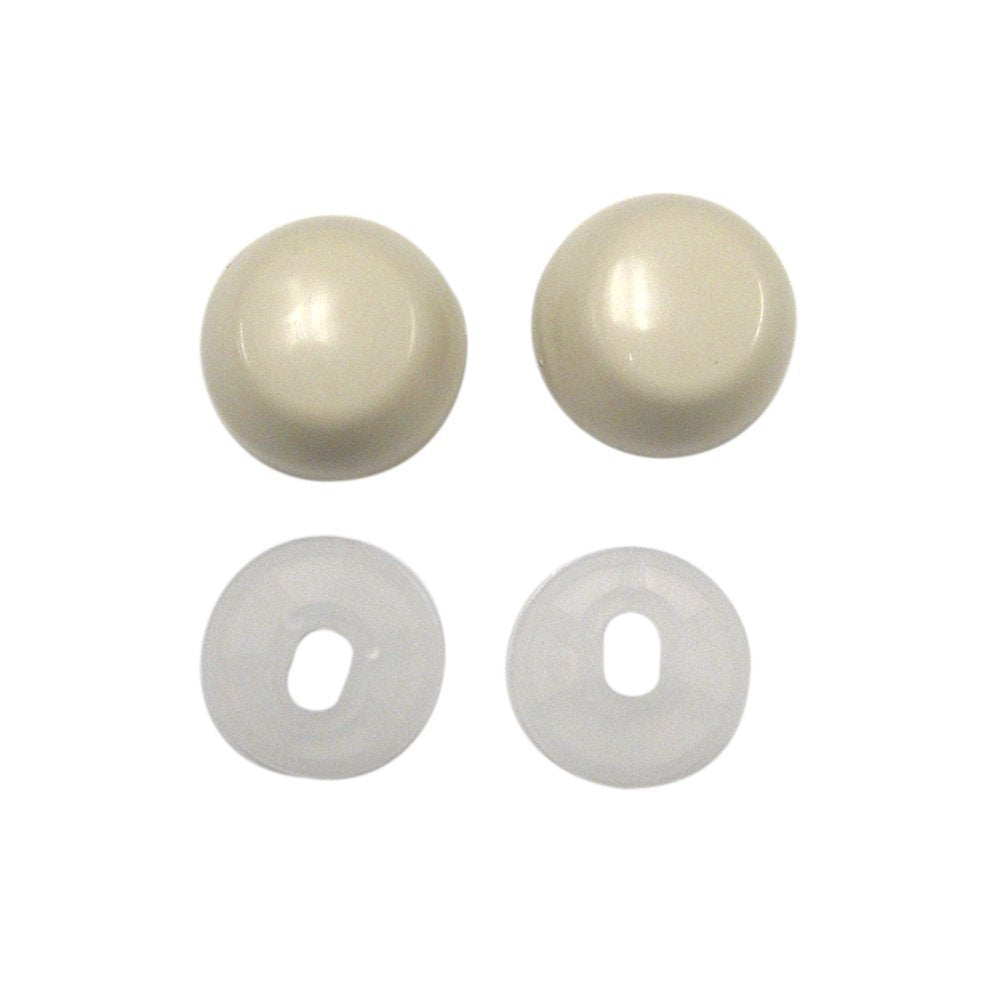 Toilet Bolt Caps Set Bone