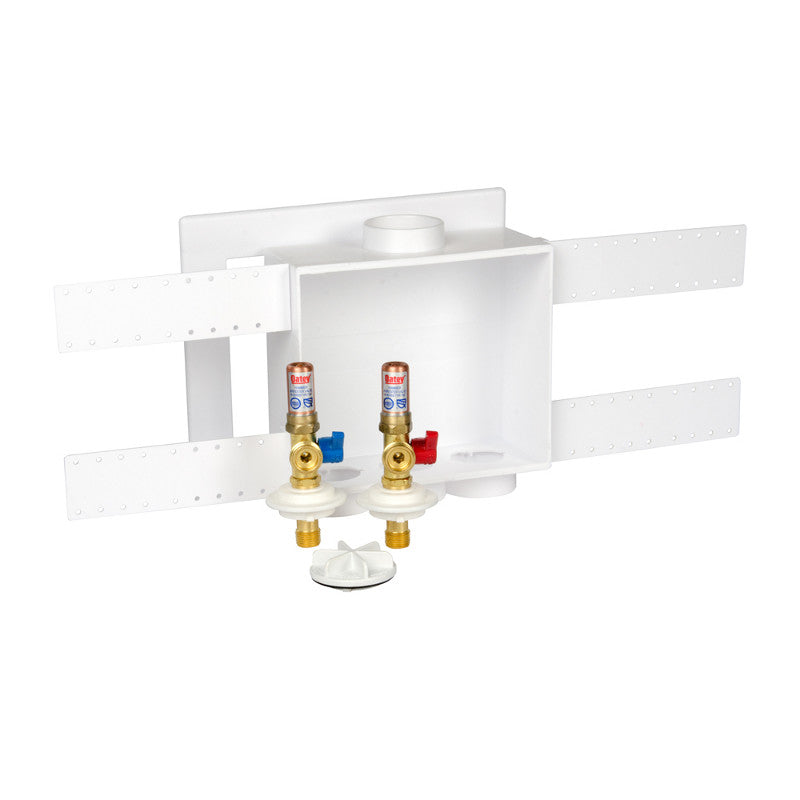 Quadtro Washing Machine Outlet Box White