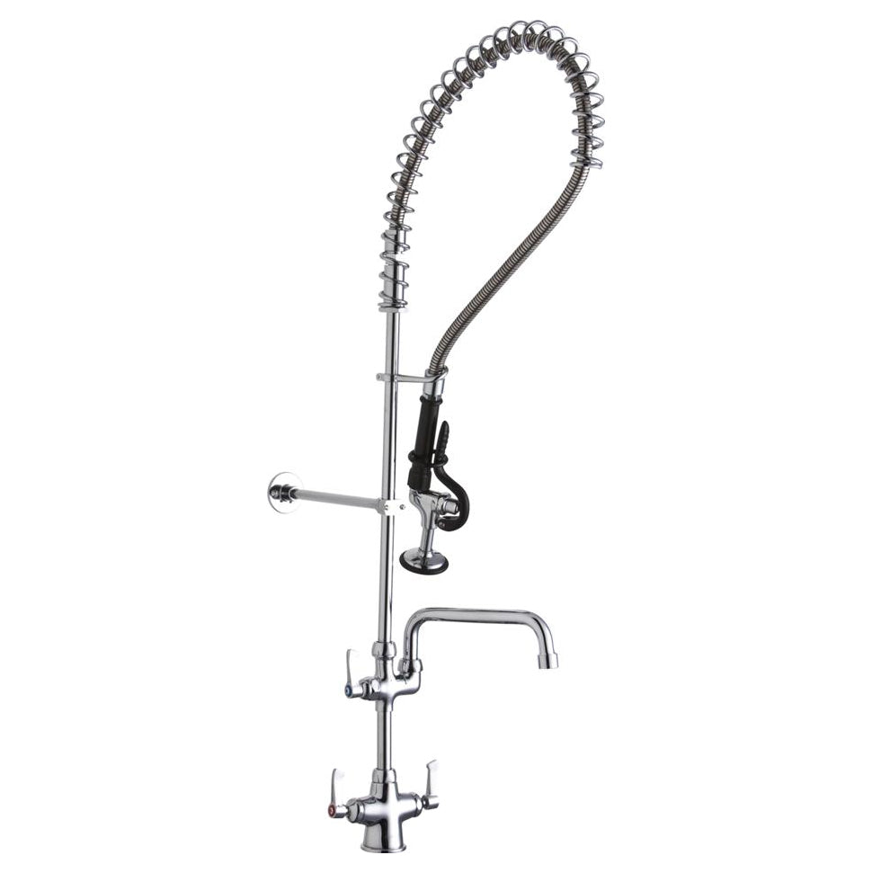 Commercial Kitchen Faucet Single Hole Concealed Deck 1.5 gpm in Chrome