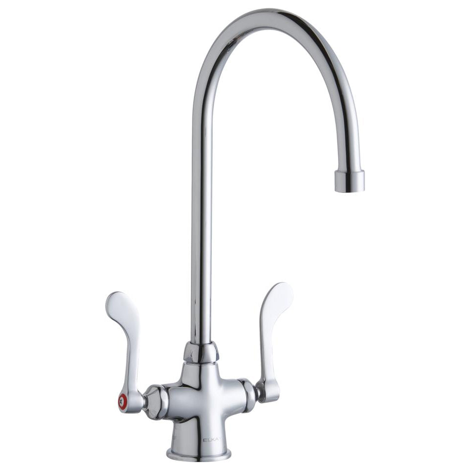Commercial Kitchen Faucet Single Hole Concealed Deck 1.5 gpm in Chrome