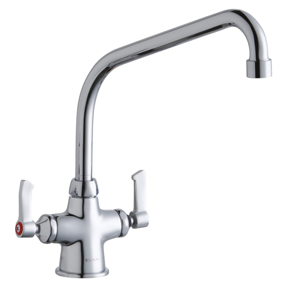 Commercial Kitchen Faucet Single Hole Concealed Deck 1.5 gpm in Chrome