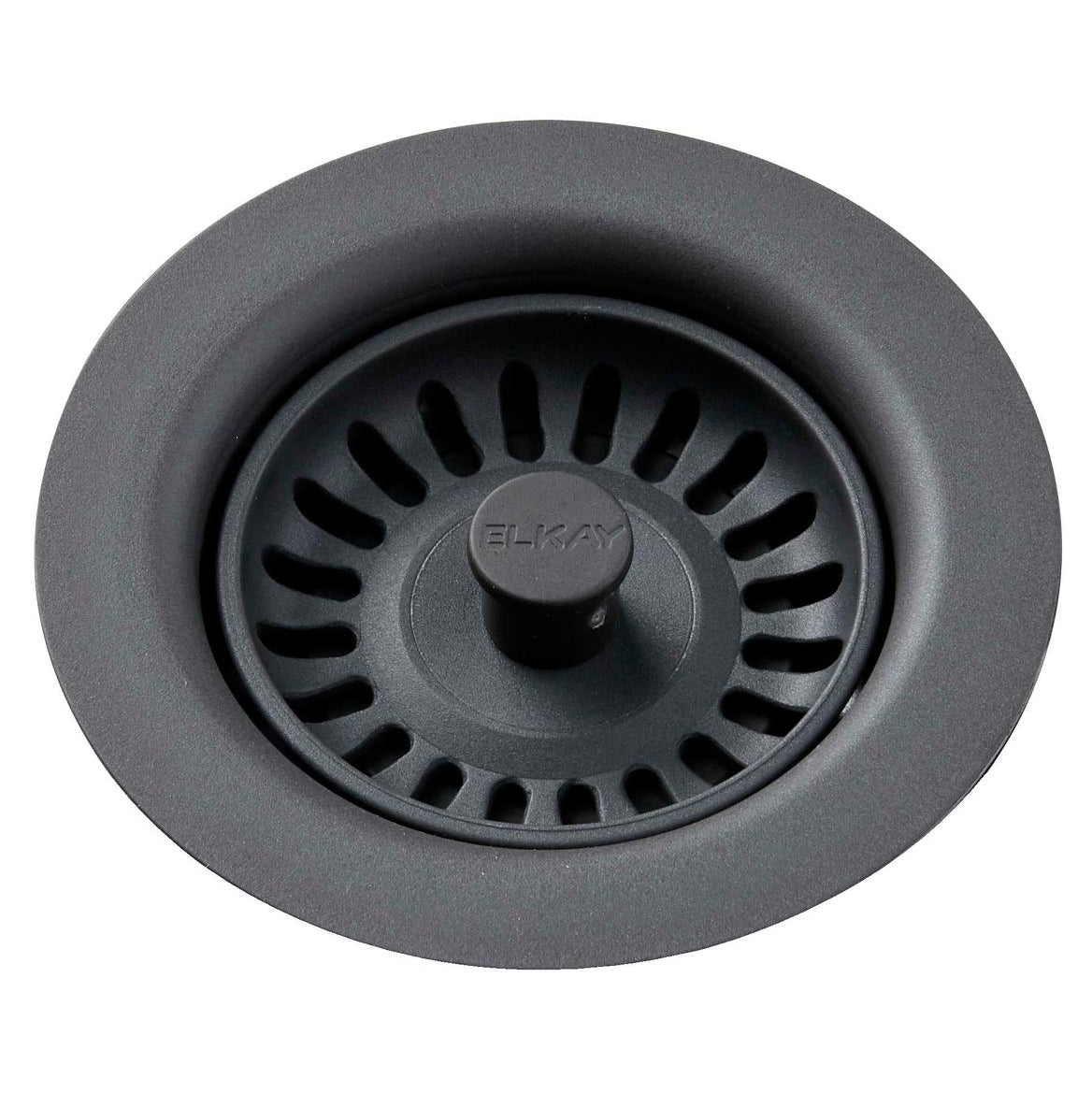Elkay 3-1/2" Drain Fitting w/Strainer & Stopper in Dush Gray