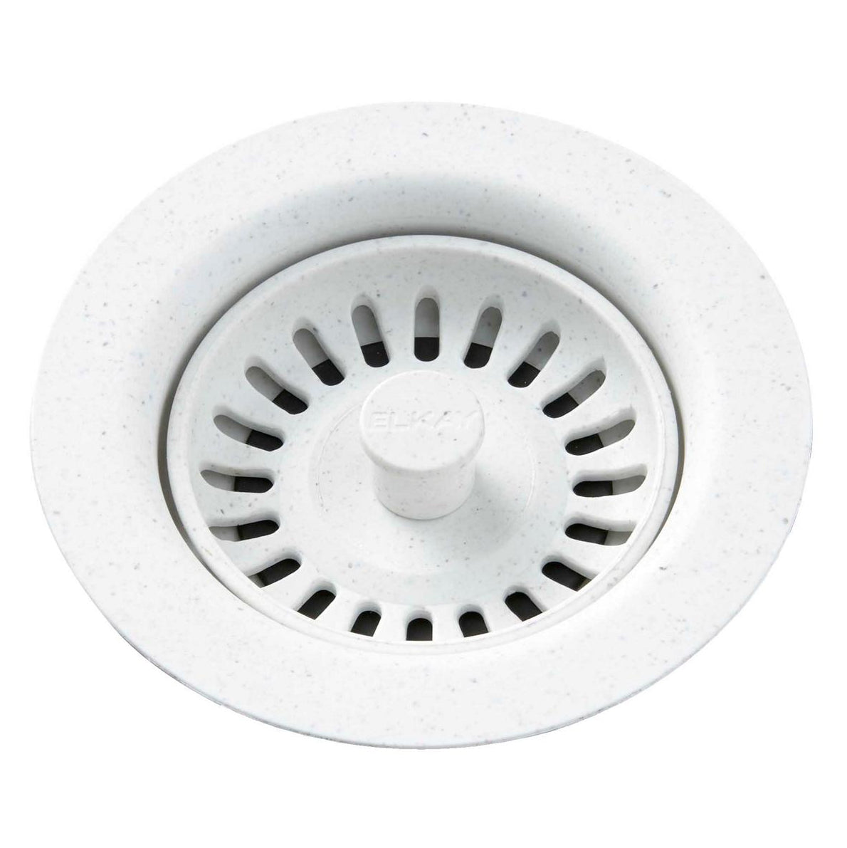 Elkay 3-1/2" Drain Fitting w/Strainer & Stopper in White