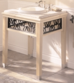 Enfield Lavatory Table Top Only Prepped for Enfield Sink Granite Natural Stone 27x24-3/8 Bakerfield White