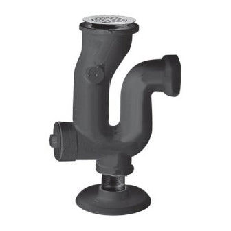 P-TRAP 7798.030 W/STRAINER THREADED 3" INSIDE FOR CAST