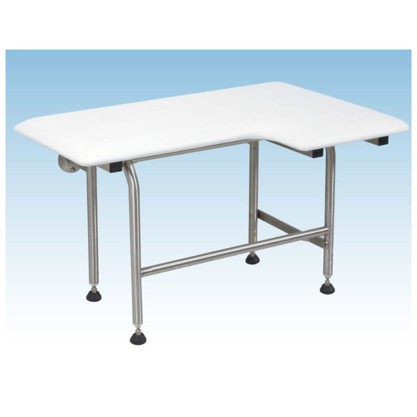 Caregiver 32" Left Hand Fold-Down Seat w/Legs