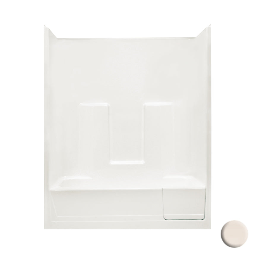 Tub & Shower Kit 60x33x73-3/4" Bone Right Hand Drain