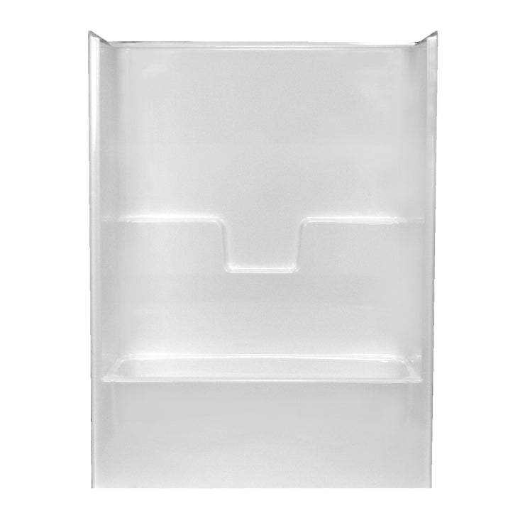 AcrylX Tub & Shower Kit 54x28x72" White Right Hand Drain