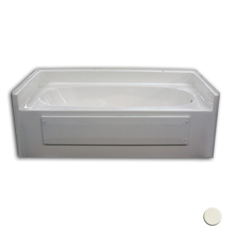 Bathtub 65.75x36x23.75 w/17.5" Apron & Left Drain in Biscuit