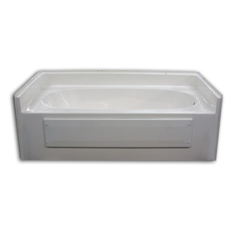 Bathtub 65.75x36x23.75 w/17.5" Apron & Right Drain in White