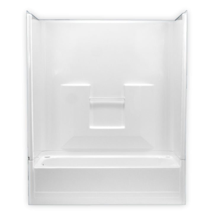 Tub & Shower Kit 59-3/4x32-3/4x73-3/4" White Right Drain