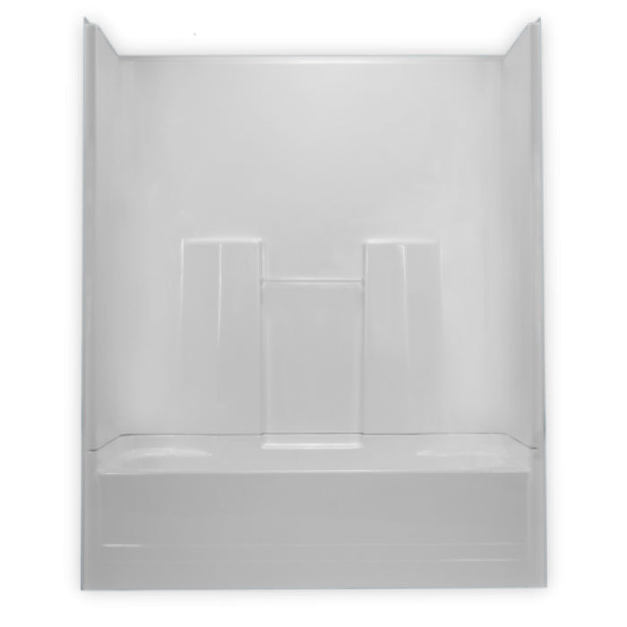 Tub & Shower Kit 59-1/2x30x74-1/4" White Right Hand Drain