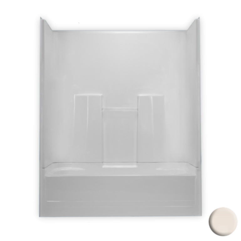 Tub & Shower Kit 59-1/2x30x74-1/4" Bone Right Hand Drain