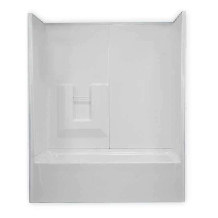Tub & Shower Kit 59-3/4x32-3/4x73-1/2" White Left Drain