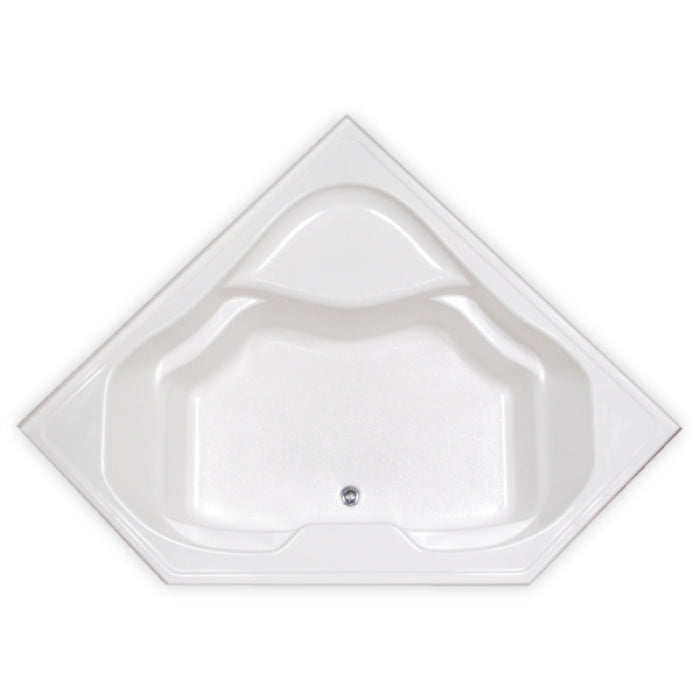 Atlantis 60x60x22-1/2 Corner Bathtub w/Tiling Flange White