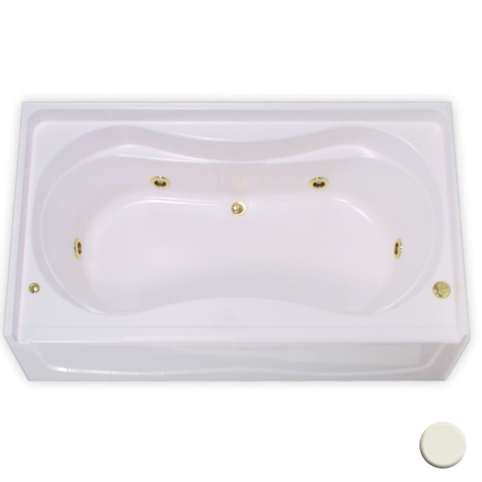 Victoria 72x42x26 Garden Tub w/21" Apron, Center Drn Biscuit