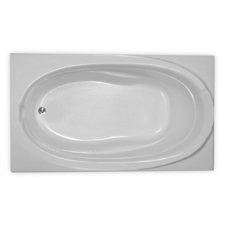 Allegheny 72x42x24" Drop-In Tub w/End Drain in White