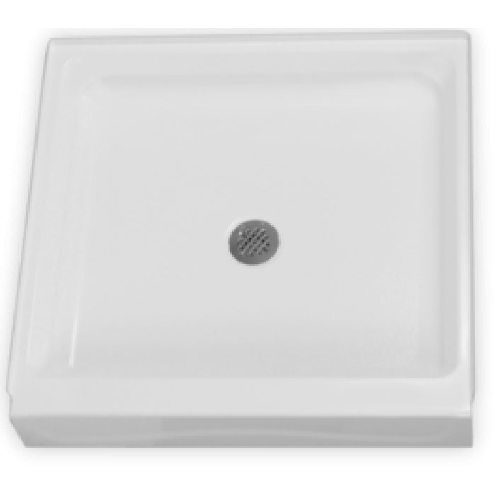 AcrylX 36x35x7" Shower Base w/6" Threshold in White