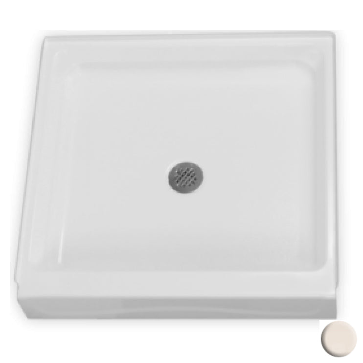 AcrylX 36x35x7" Shower Base w/6" Threshold in Bone
