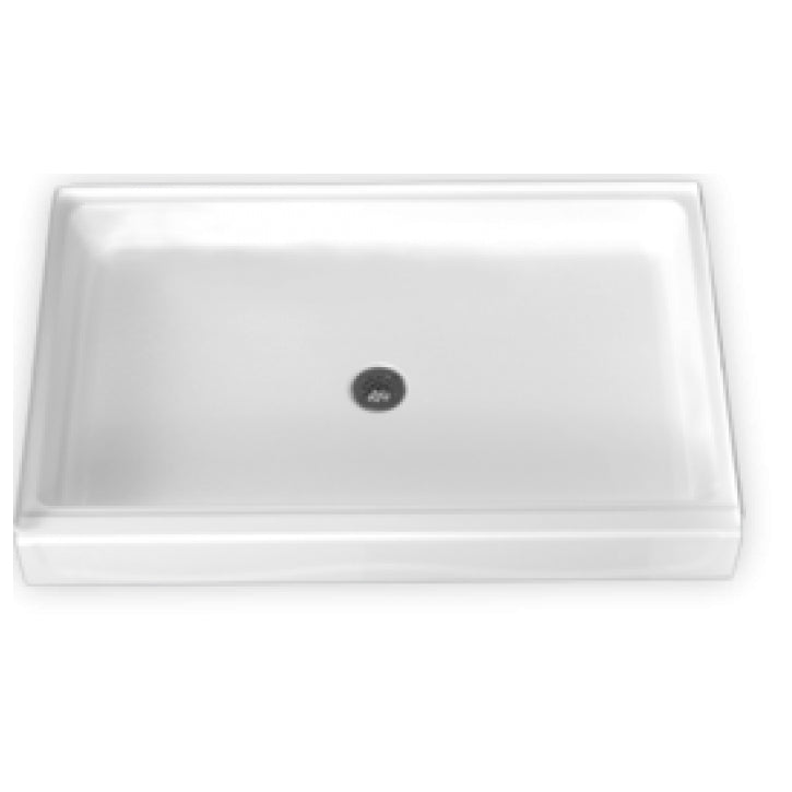AcrylX 54x35x7" Shower Base w/6" Threshold in White