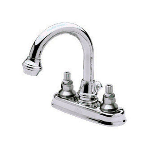 Savannah Centerset Lav High Arc Swivel Faucet Less Handles In Polished Chrome