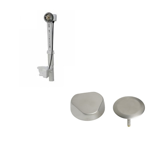 TUB DRAIN BRUSHD NICKEL F/23-27 TUB 150.177.ID.1