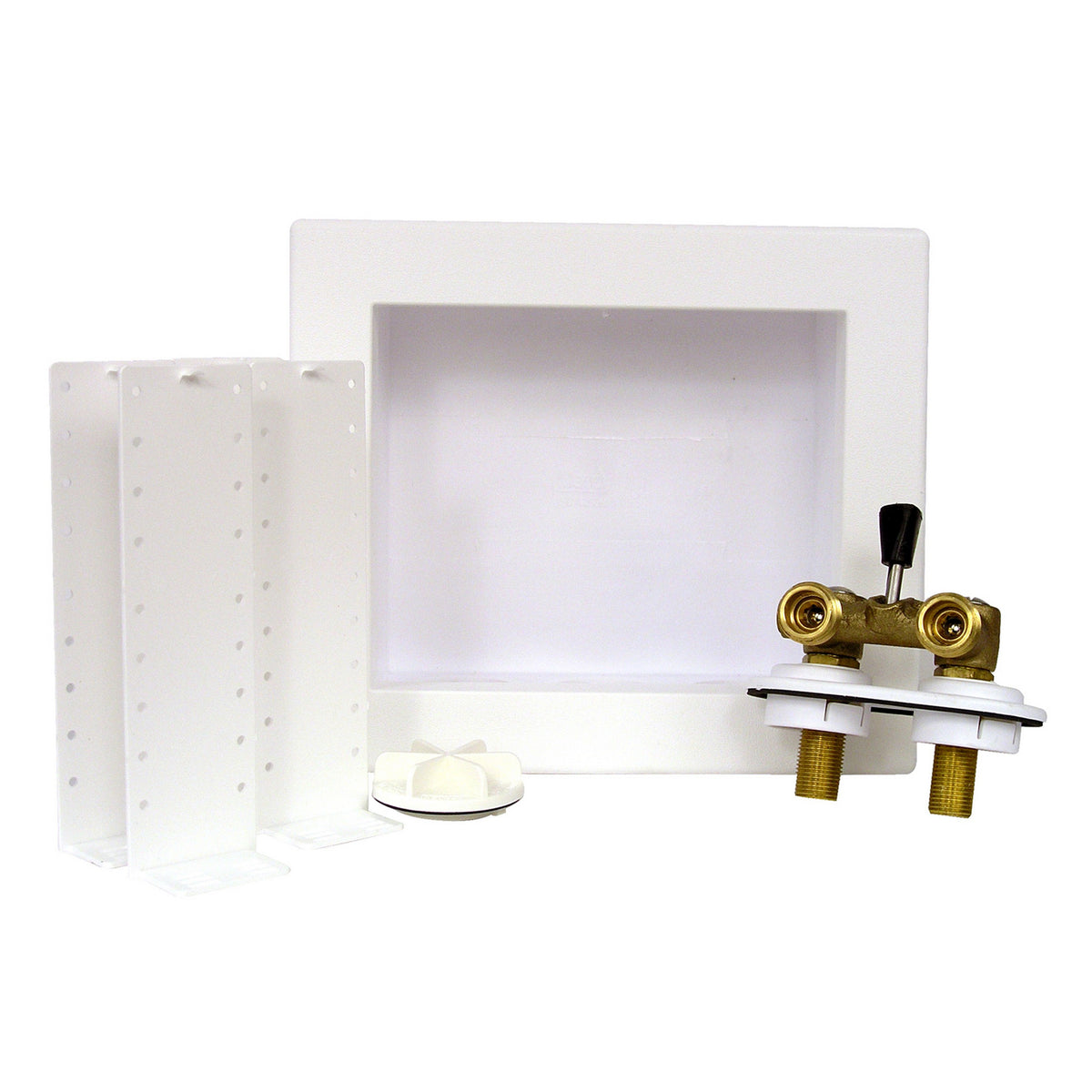 Quadtro Washing Machine Outlet Box White