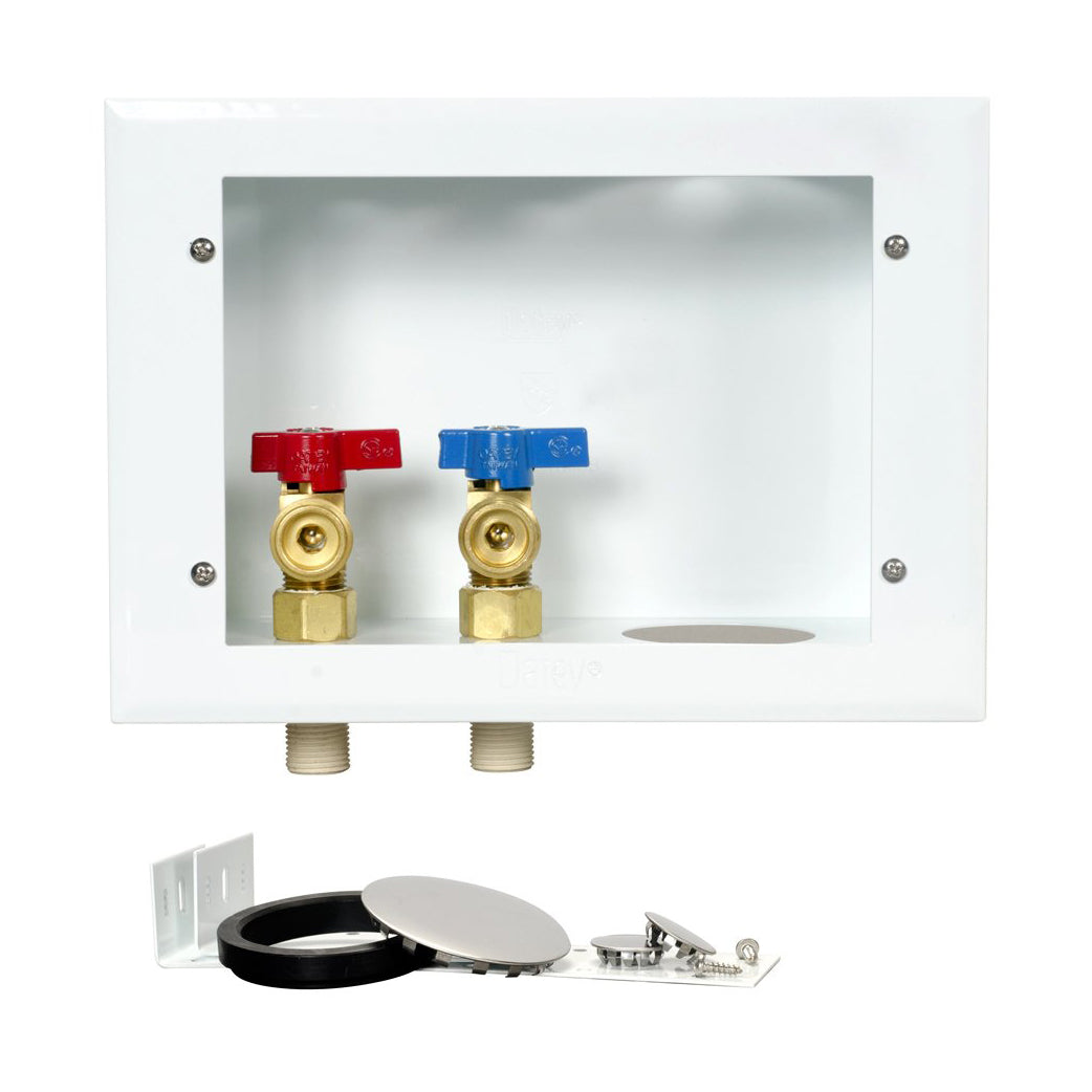 Washing Machine Outlet Box Reversible 20 GA Steel