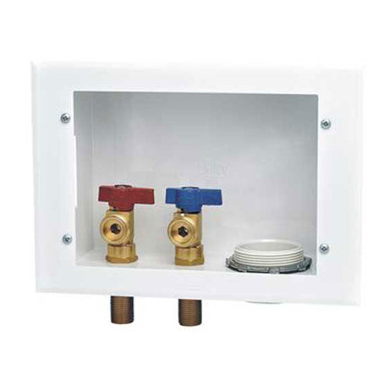 Washing Machine Outlet Box Reversible 20 GA Steel