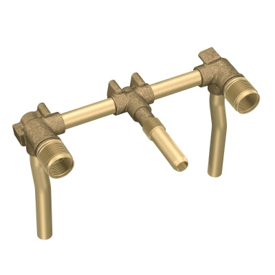 2-Handle Wall Mount Valve Rough-In 1/2" CC Connections w/Bracket
