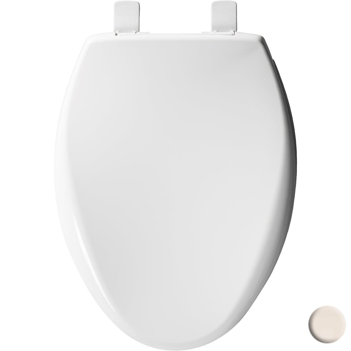 Affinity Bone Elongated Toilet Slow Close Seat w/Cover