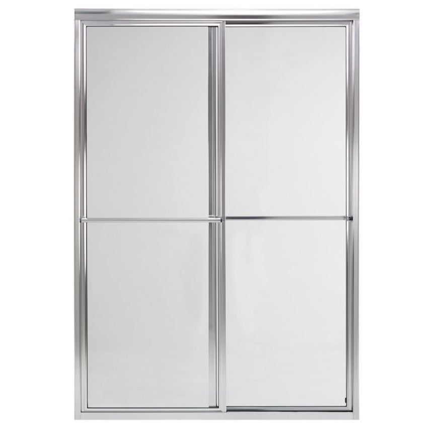 STYLEMATE 60" By-Pass Framed Shower Door Silver/Clear Glass