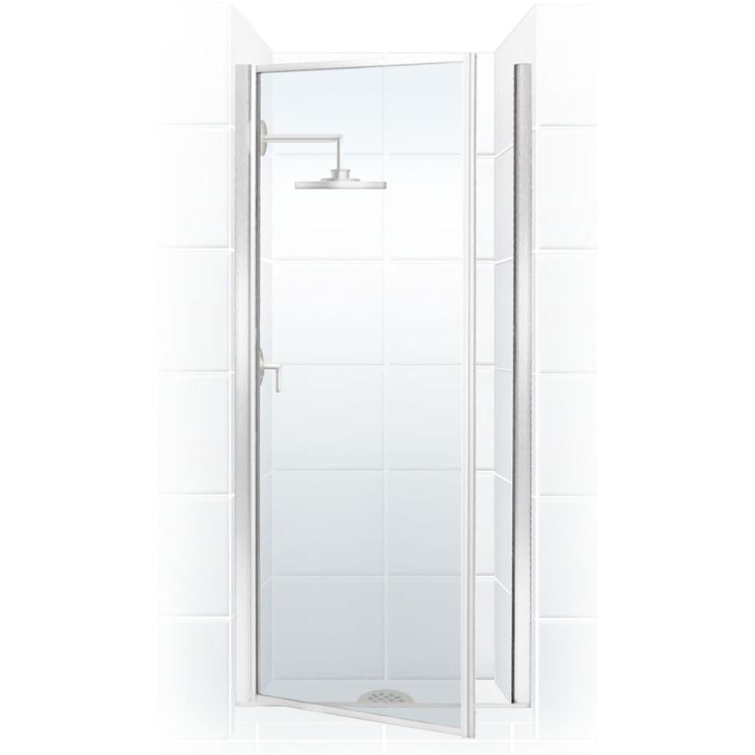 STYLEMATE 33-1/2~35-1/4x65" Shower Door in Silver & Clear