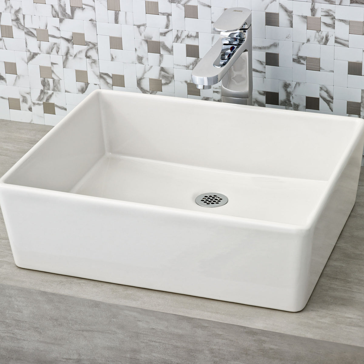 Loft 19-5/8x15-3/4" Vessel Sink  in White