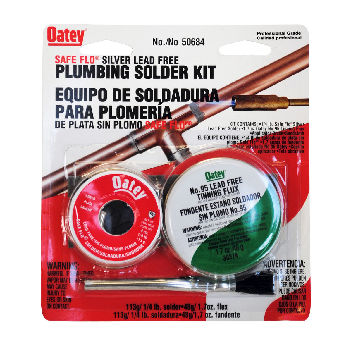 PLUMBING KIT 8 OZ SILVER 50684 - SAFE-FLO LEAD FREE CARDED