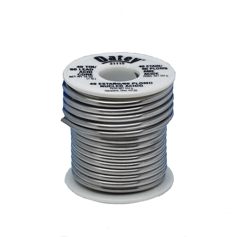 Solder 40/60 Acid Core 1 Lb Roll