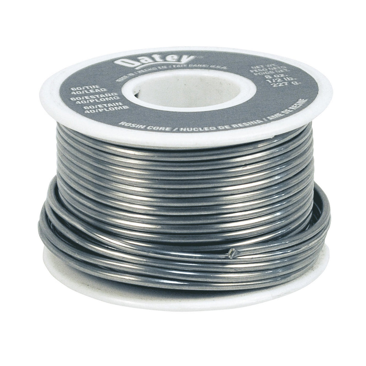 SOLDER 60/40 WIRE ROSIN CORE 50194 - 1/2LB .063 GAUGE OATEY