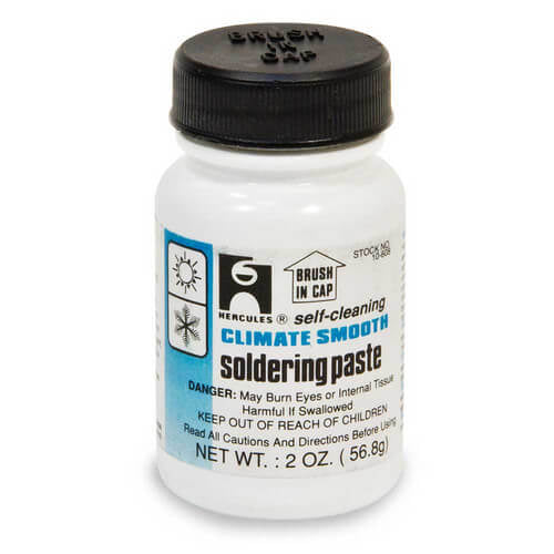 SOLDER FLUX 2 OZ PASTE - 10608 CLIMATE SMOOTH - LEAD FREE
