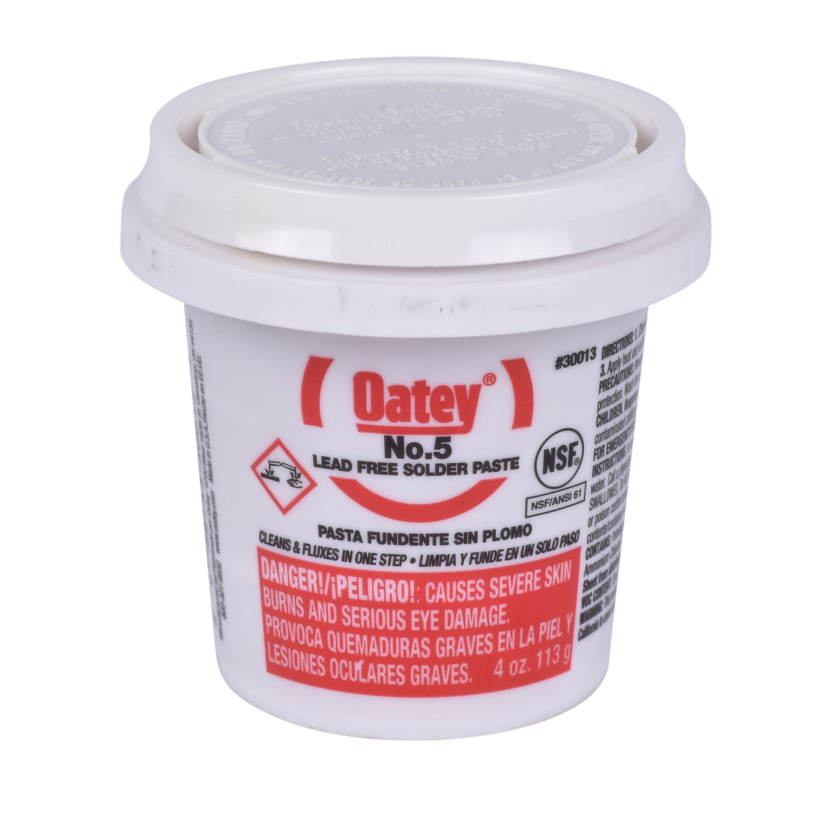 SOLDER FLUX 4OZ NO.5 PASTE 30013 - LEAD FREE