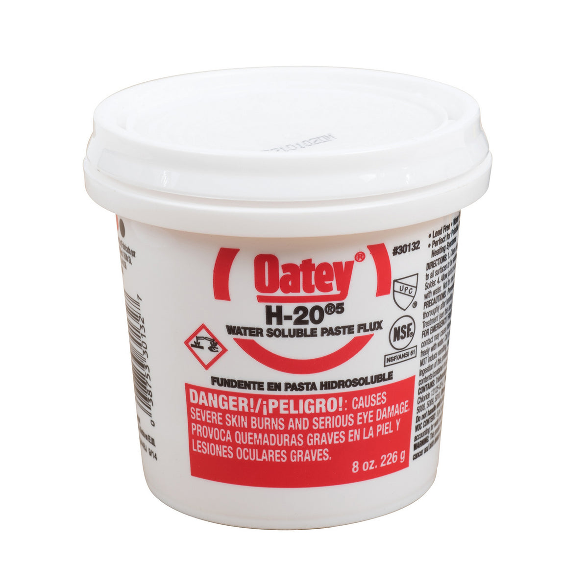 SOLDER FLUX 8 OZ NO. H205 30132 - WATER SOLUBLE PASTE
