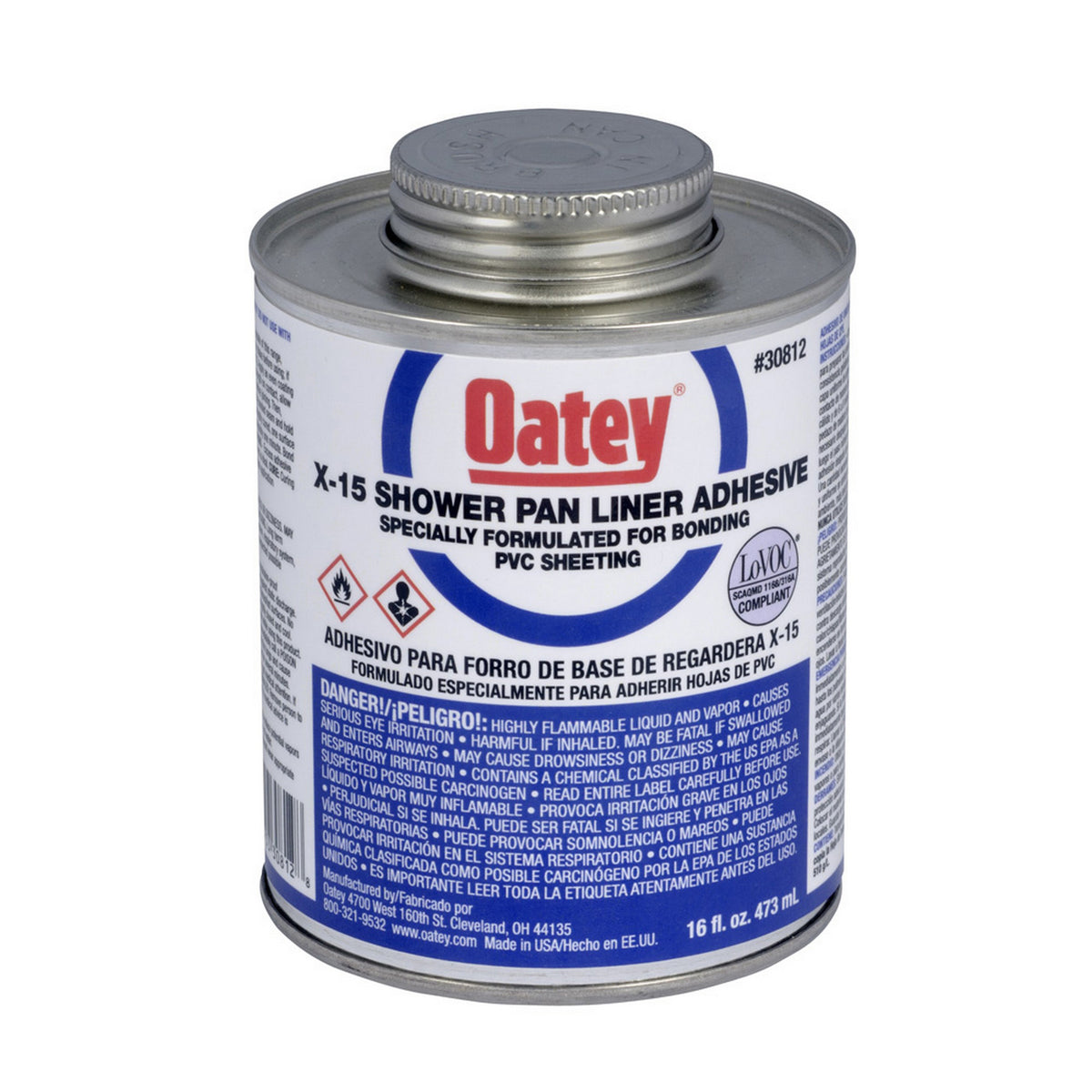SOLVENT 16 OZ PVC X-15 LO-VOC 30812 - W/DAUBER