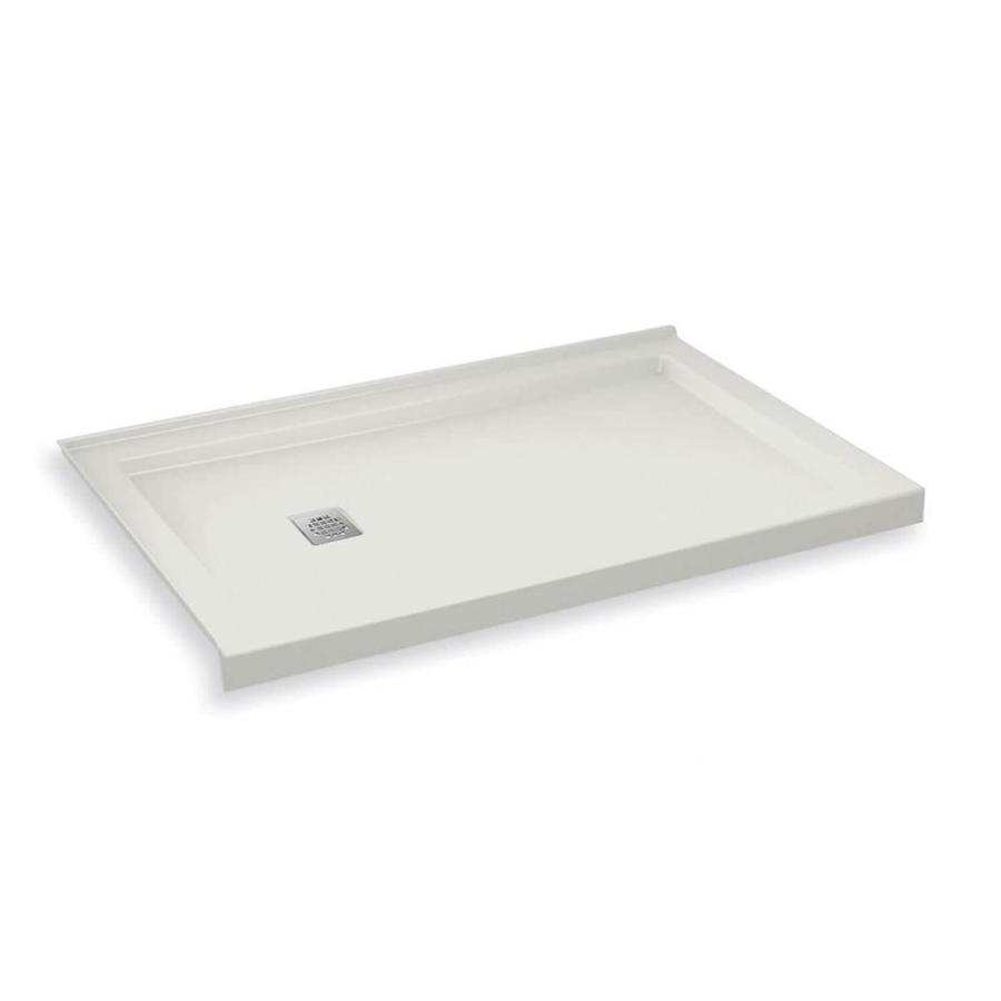 B3Square 59-7/8x35-7/8x4" LH Corner Shwr Base Wht Center Drn
