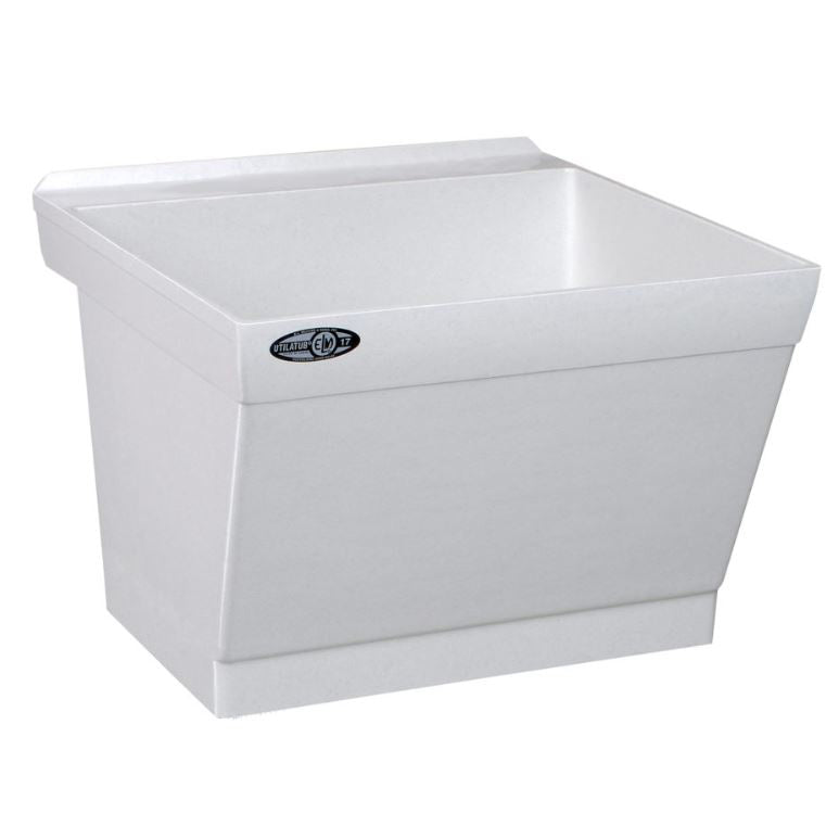 Durastone UTILATUB 23" Wall Mount Laundry Tub in White