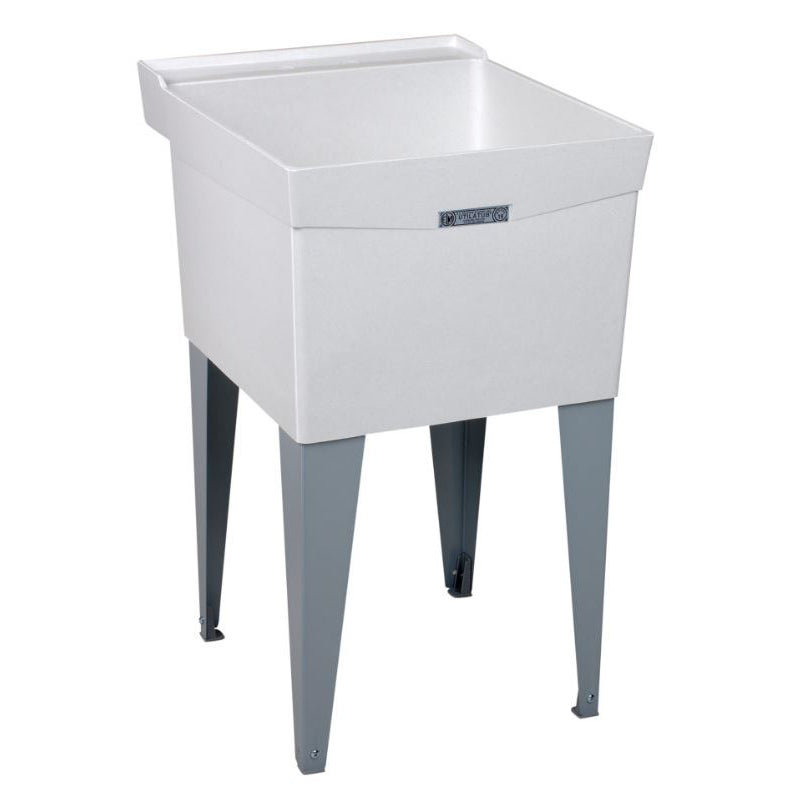 Durastone UTILATUB 20" Floor Mount Laundry Tub in White