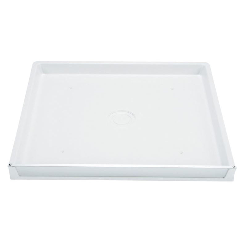 DURAPAN 30x32" Fiberglass Washer/Water Heater Pan w/Side Drain